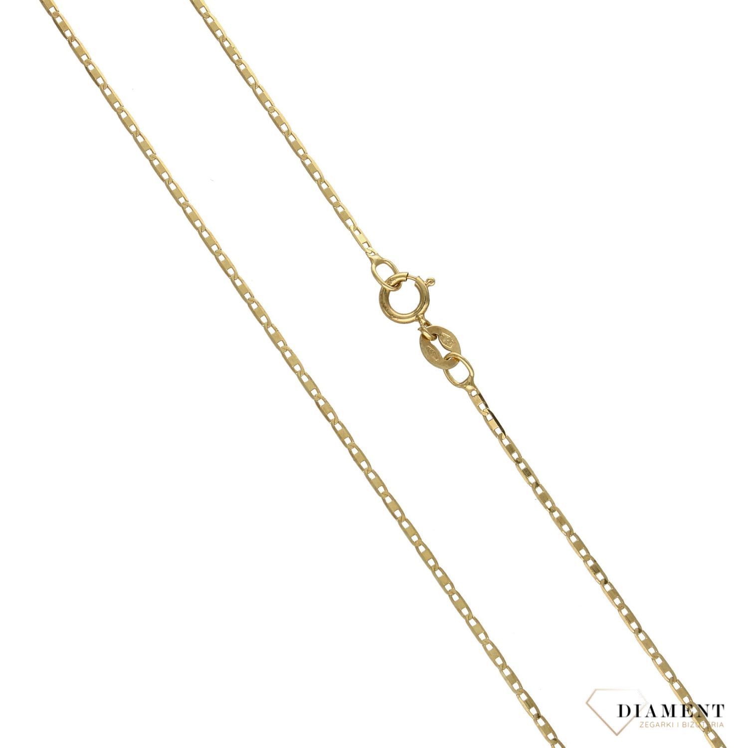 Złoty łańcuszek 585 płaskie ogniwka Gucci 1 mm DIA-LAN-3134-585 1mm (1).jpg